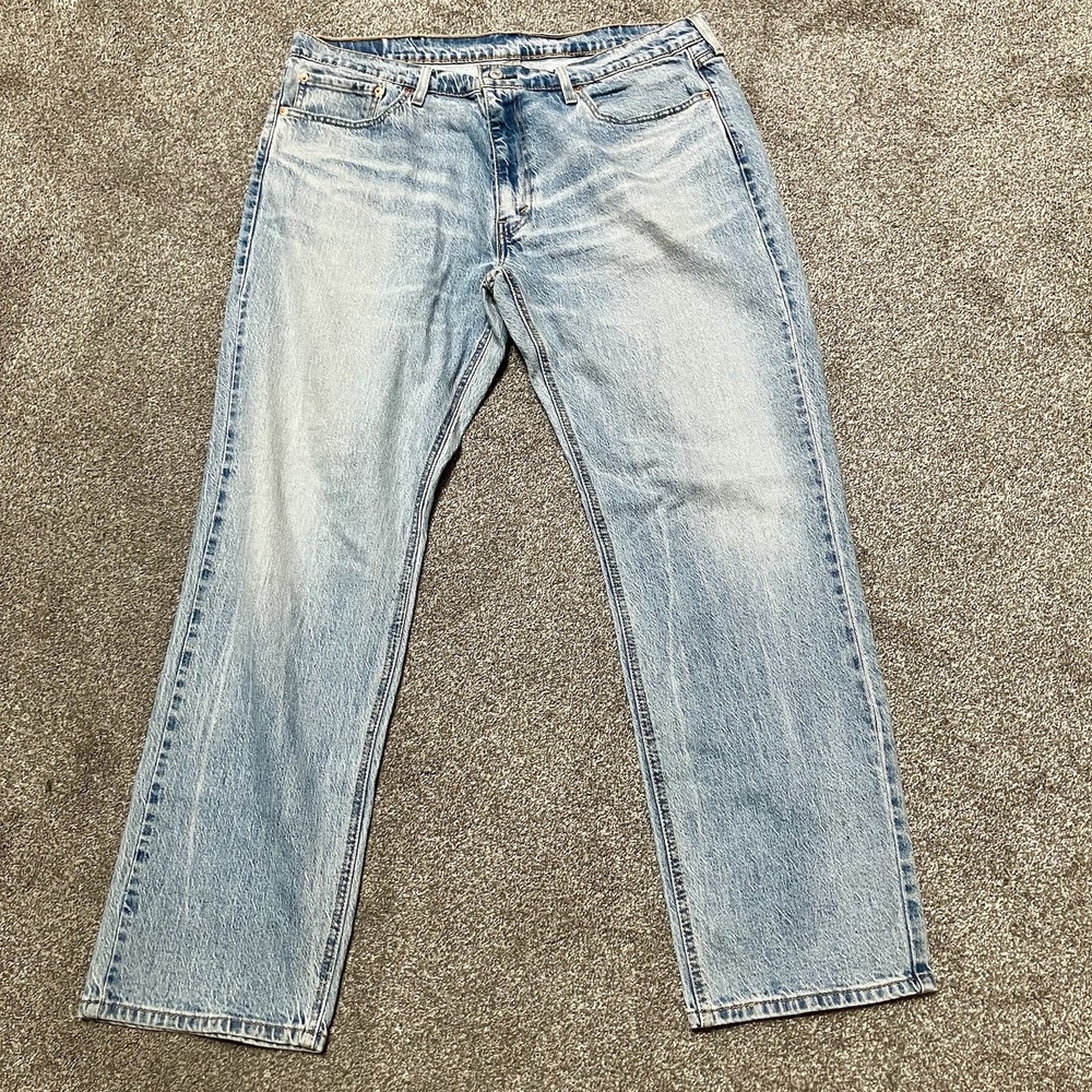 Levi 541 Athletic Taper Jeans Mens 38x32 Light Wash Blue Stretch Denim Pants